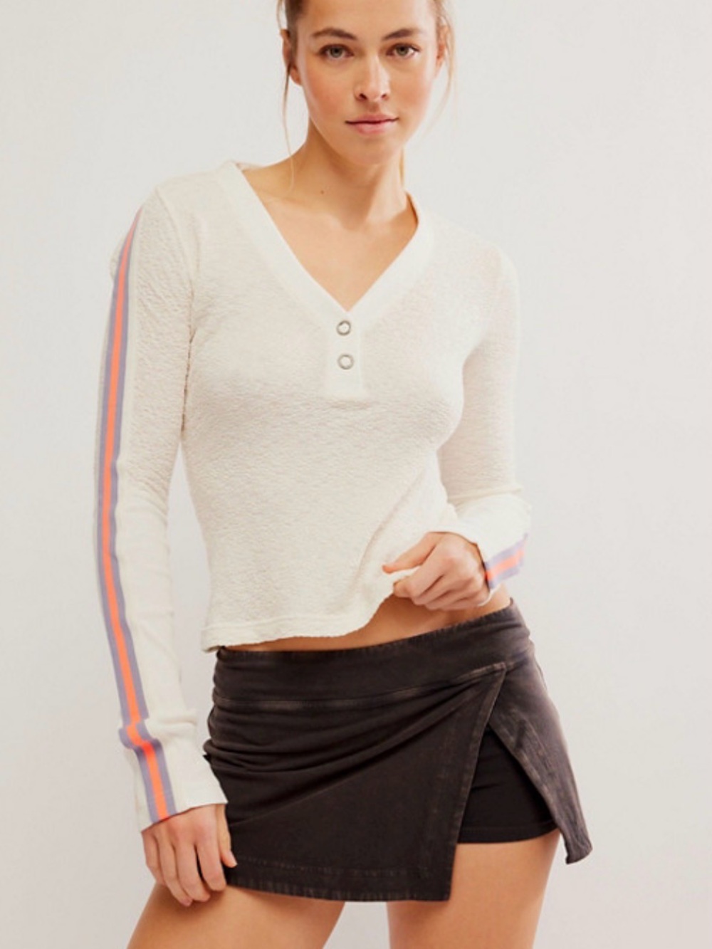 Free People Movement Recovery Layer Top | White | Size Small